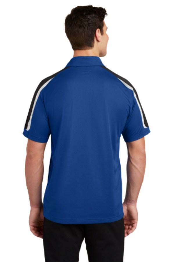 Sport-Tek Tricolor Shoulder Micropique Sport-Wick Polo Close Up Detail