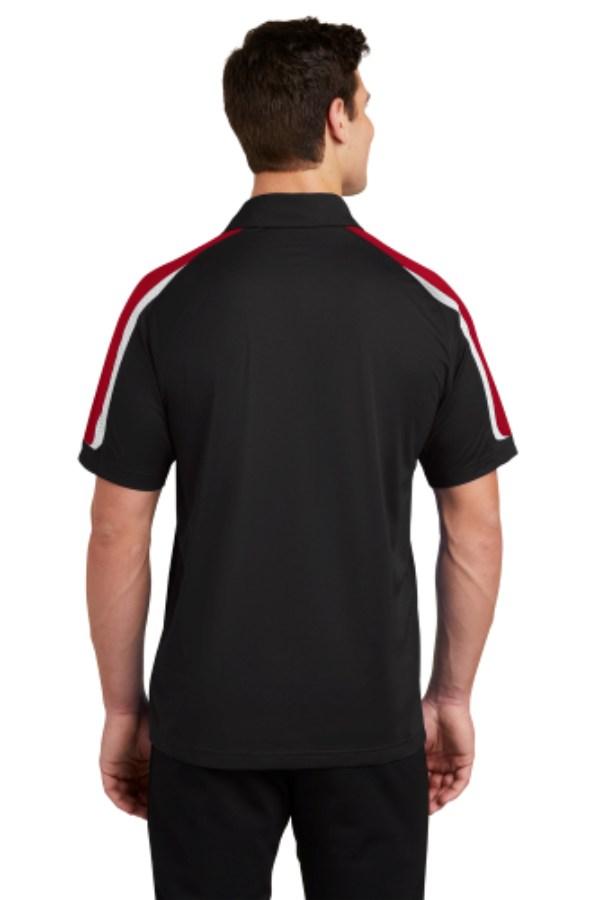 Sport-Tek Tricolor Shoulder Micropique Sport-Wick Polo Additional Angle