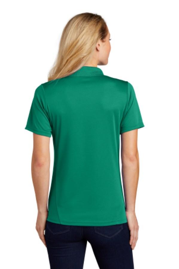 Sport-Tek Women's Dry Zone Raglan Accent Polo Close Up Detail