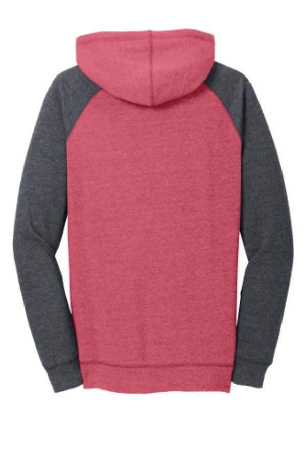 District Women's Lightweight Fleece Raglan Hoodie Alternate View