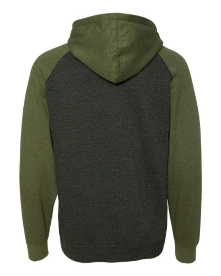Independent Trading Co. Raglan Hooded Sweatshirt Additional Angle