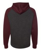 Independent Trading Co. Raglan Hooded Sweatshirt Perspective View