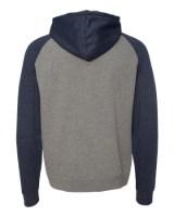 Independent Trading Co. Raglan Hooded Sweatshirt Close Up Detail