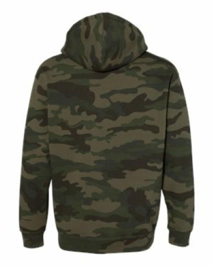 Independent Trading Co Heavyweight Hooded Sweatshirt Perspective View