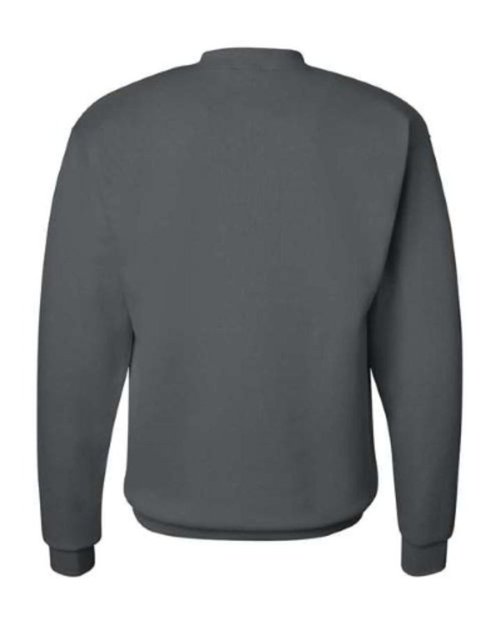 Hanes Ecosmart Crewneck Sweatshirt Close Up Detail