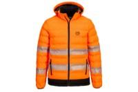 Portwest Hi-Vis Ultrasonic Heated Tunnel Jacket Additional Angle