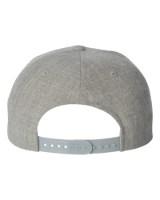 YP Classics Premium Flat Bill Snapback Cap Close Up Detail