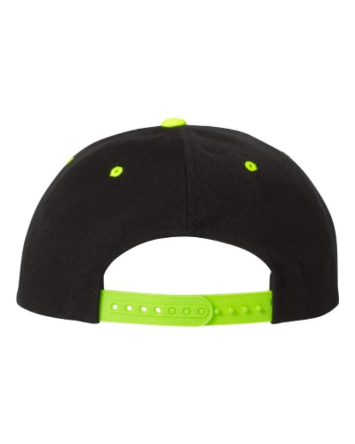 YP Classics Premium Flat Bill Snapback Cap Feature Close-up