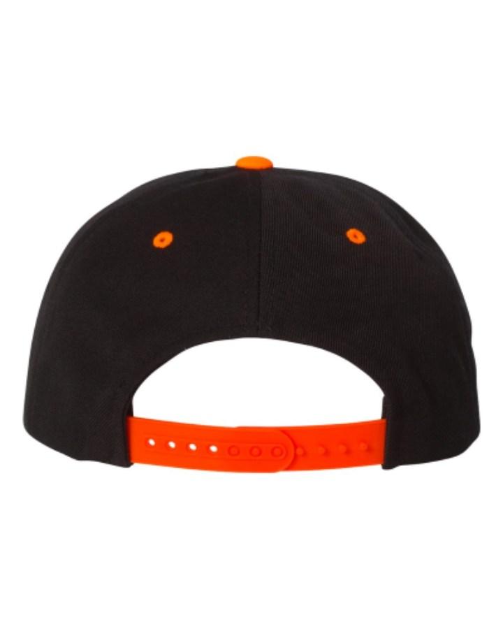 YP Classics Premium Flat Bill Snapback Cap Close Up Detail