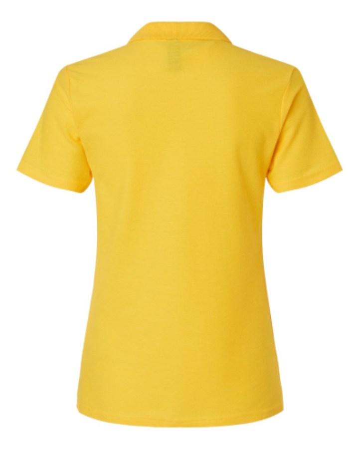 Gildan Softstyle Women's Pique Polo Close Up Detail