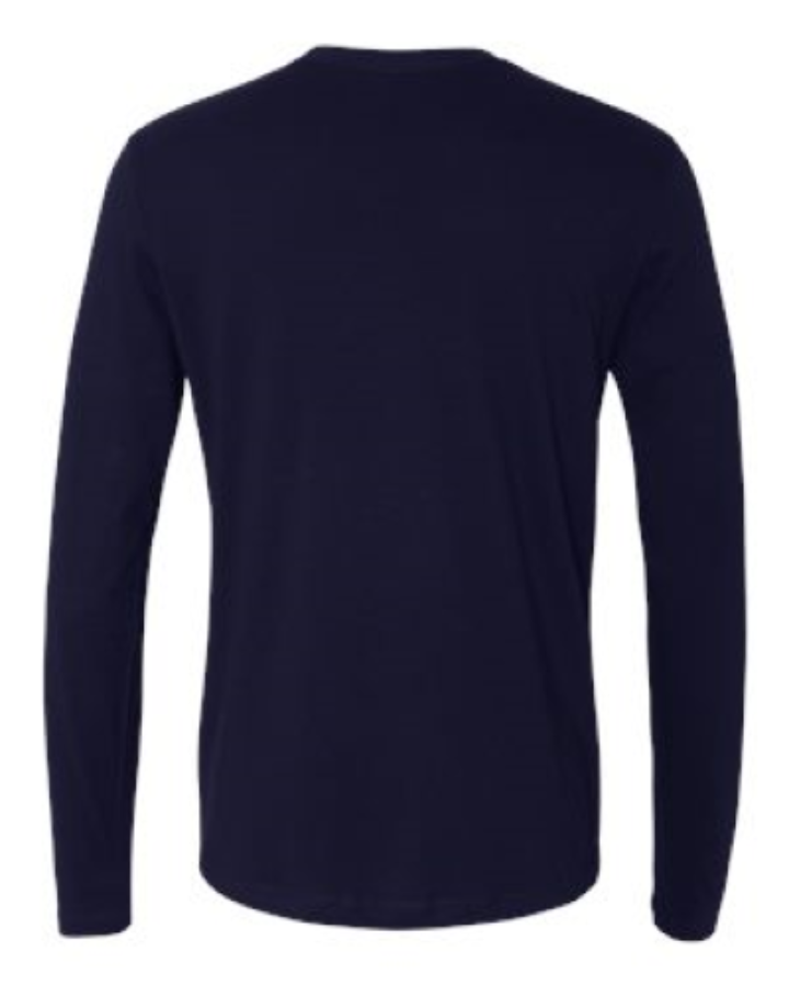 Next Level Cotton Long Sleeve T-Shirt Close Up Detail