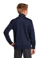 Sport-Tek Youth Tricot Sleeve Stripe Track Jacket Additional view