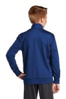 Sport-Tek Youth Tricot Sleeve Stripe Track Jacket Alternate View