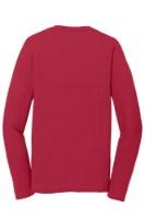 Port & Company Long Sleeve Performance Blend Tee Feature Close-up