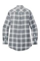 Port Authority Women's Plaid Flannel Tunic Feature Close-up