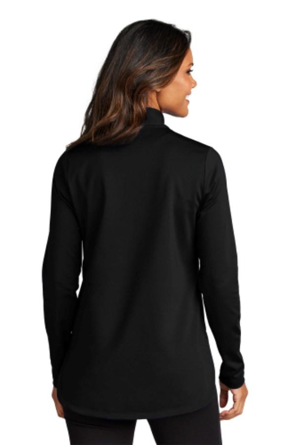 Port Authority Women's Double Knit 1/4-Zip Close Up Detail