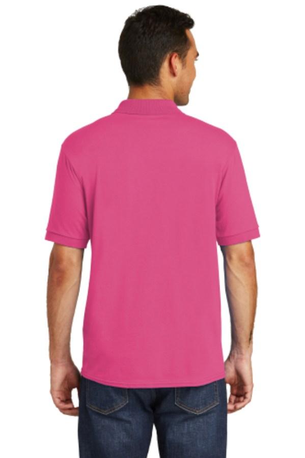 Port & Company Core Blend Jersey Knit Polo Close Up Detail