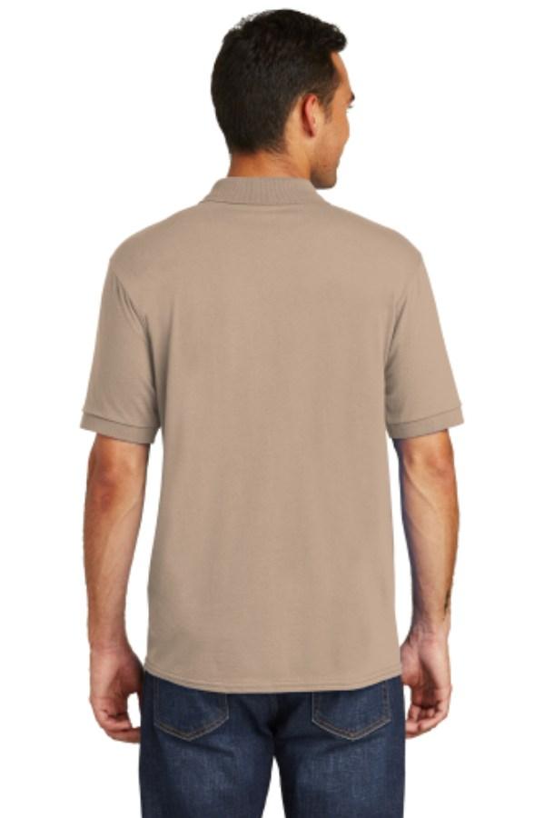 Port & Company Core Blend Jersey Knit Polo Feature Close-up