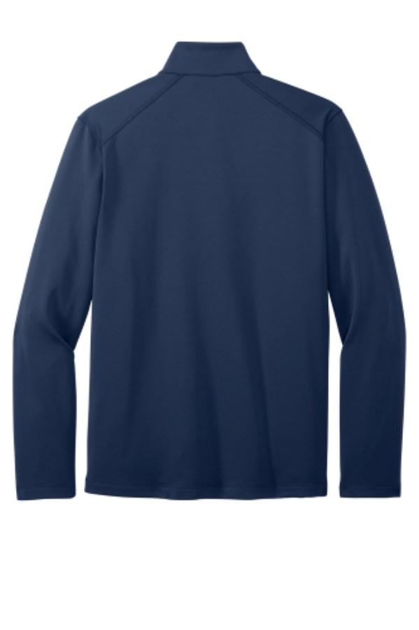 Port Authority Smooth Fleece 1/4-Zip Close Up Detail
