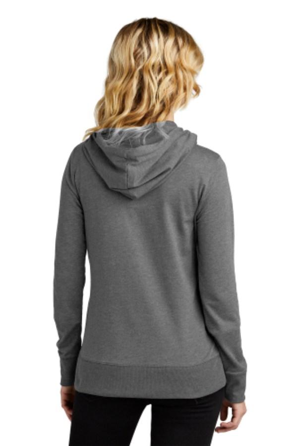 District Women's Featherweight Full-Zip Hoodie Feature Close-up