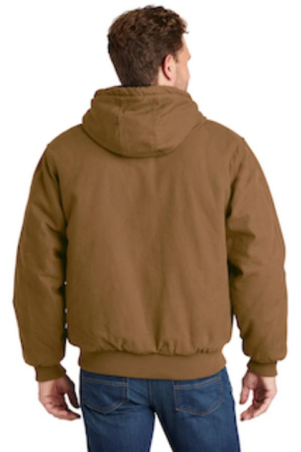 CornerStone Washed Duck Cloth Insulated Work Jacket Feature Close-up