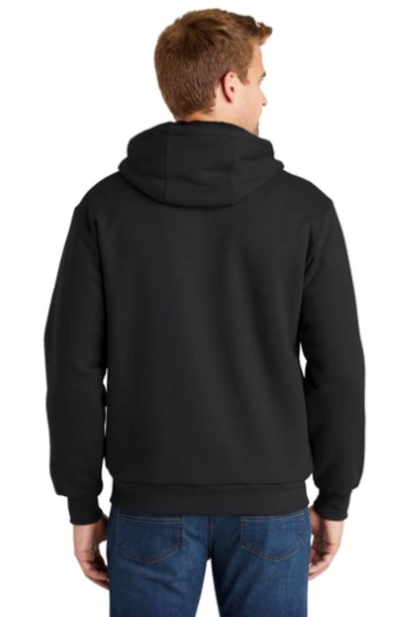CornerStone Heavyweight Full-Zip Hooded Sweatshirt with Thermal Lining Feature Close-up
