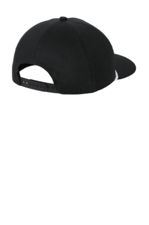 Port Authority Snapback Five-Panel Rope Cap Feature Close-up