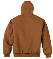 CornerStone Tall Duck Cloth Hooded Work Jacket Feature Close-up