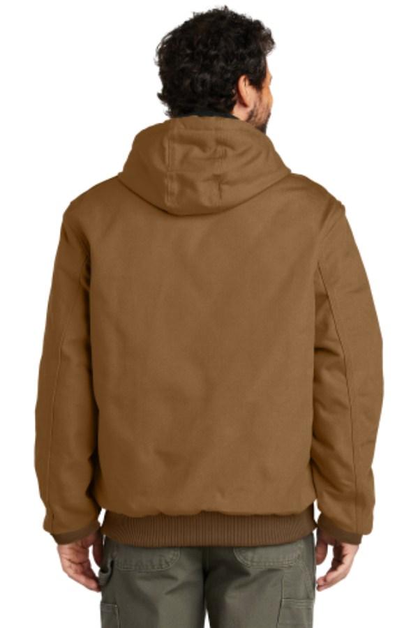Carhartt Quilted-Flannel-Lined Duck Active Jac Feature Close-up
