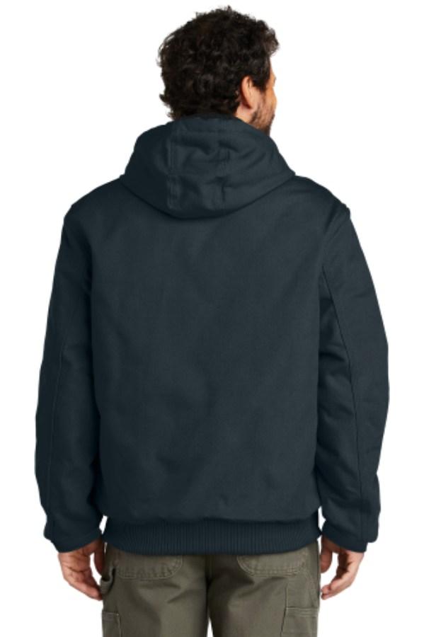 Carhartt Quilted-Flannel-Lined Duck Active Jac Close Up Detail