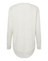 LAT Women's Weekend Fleece Crewneck Sweatshirt Feature Close-up