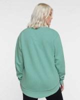 LAT Women's Weekend Fleece Crewneck Sweatshirt Close Up Detail