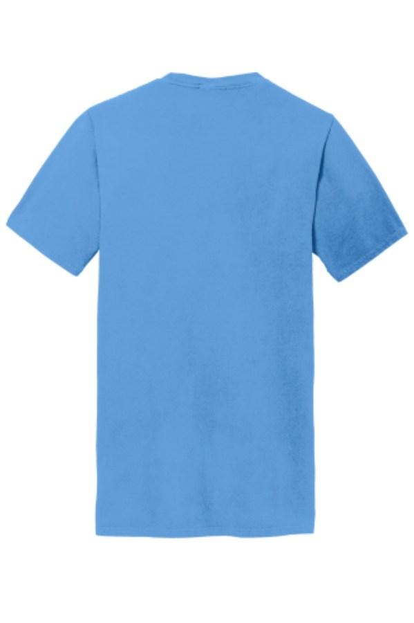 Port & Co Beach Wash Garment-Dyed Pocket Tee Feature Close-up