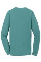 Port & Co Beach Wash Garment-Dyed Long Sleeve Tee Feature Close-up