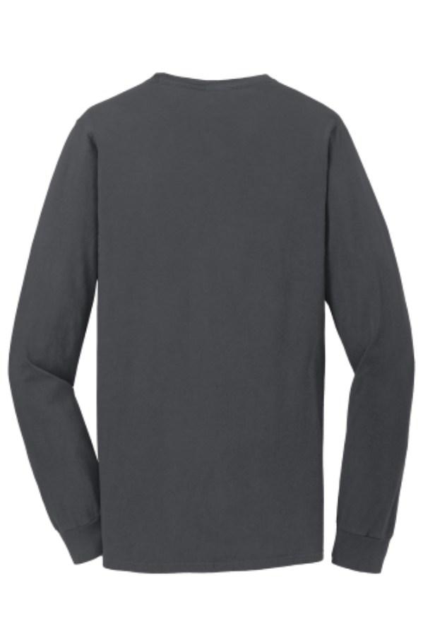 Port & Co Beach Wash Garment-Dyed Long Sleeve Tee Perspective View