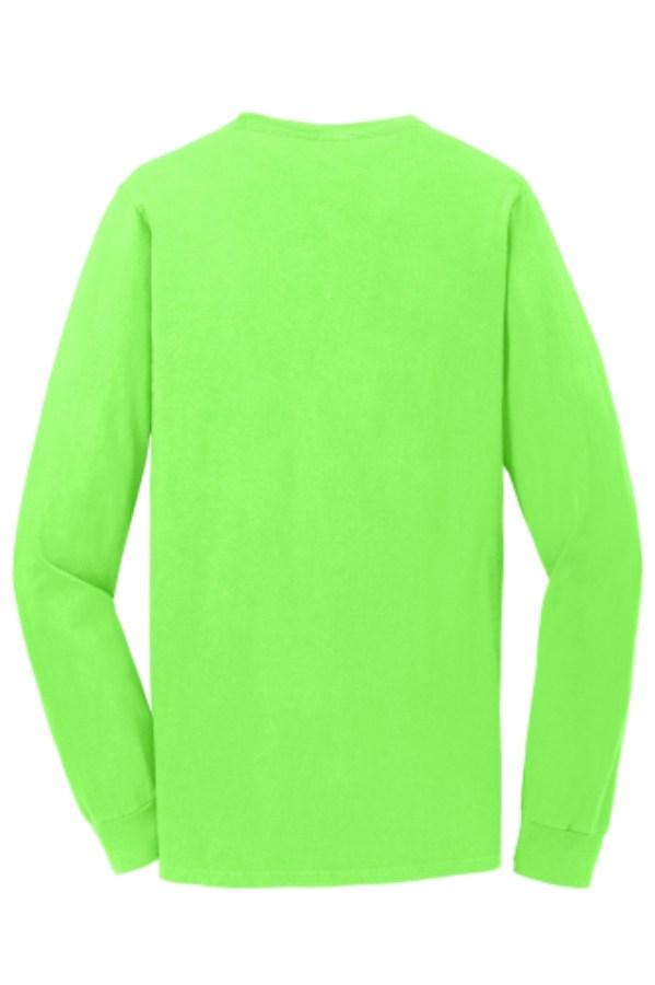 Port & Co Beach Wash Garment-Dyed Long Sleeve Tee Perspective View