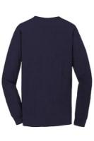 Port & Co Beach Wash Garment-Dyed Long Sleeve Tee Feature Close-up