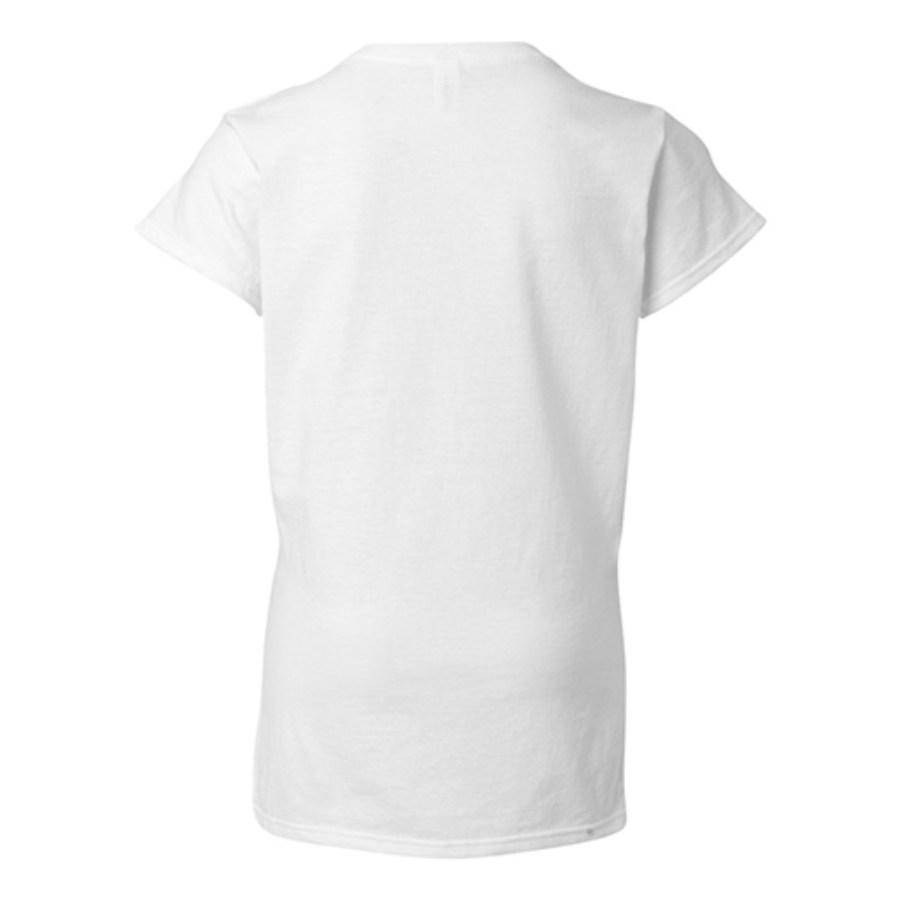 Gildan Women's Softstyle V-Neck T-Shirt Perspective View