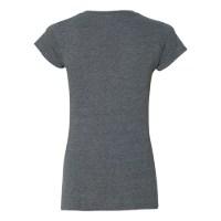 Gildan Women's Softstyle V-Neck T-Shirt Alternate View
