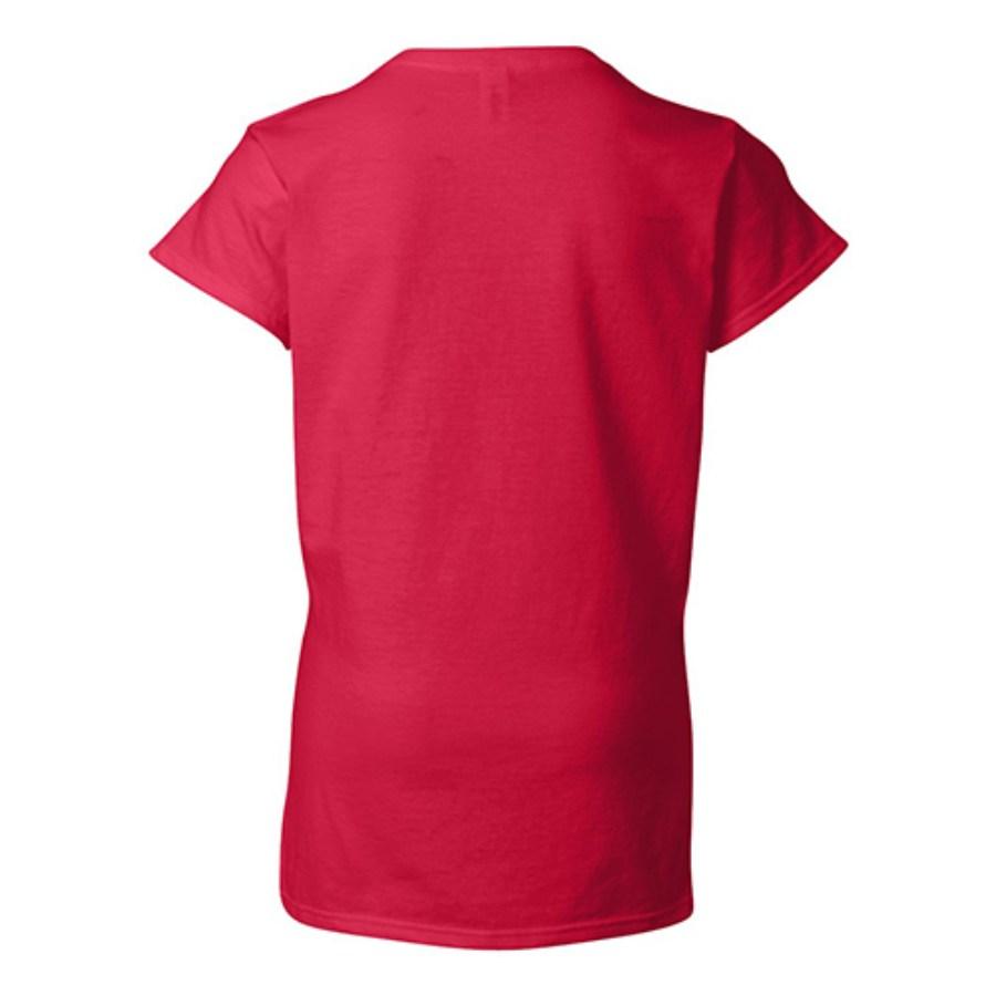 Gildan Women's Softstyle V-Neck T-Shirt Perspective View