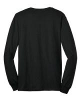 Gildan Ultra Cotton 100% US Cotton Long Sleeve T-Shirt with Pocket Close Up Detail