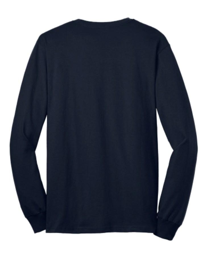 Gildan Ultra Cotton 100% US Cotton Long Sleeve T-Shirt with Pocket Additional Angle
