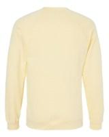 BELLA + CANVAS Sponge Fleece Raglan Crewneck Sweatshirt Feature Close-up