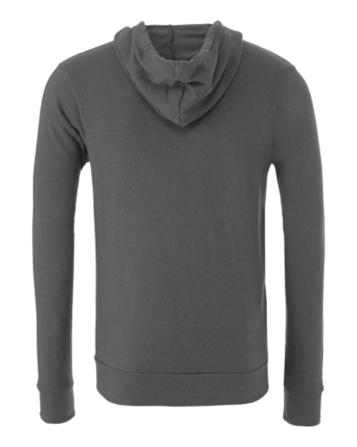 BELLA + CANVAS Sponge Fleece Full-Zip Hoodie Perspective View