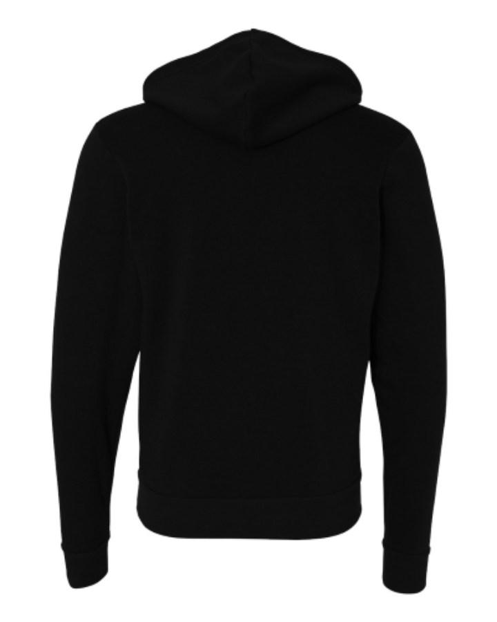 BELLA + CANVAS Sponge Fleece Full-Zip Hoodie Feature Close-up