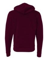 BELLA + CANVAS Sponge Fleece Full-Zip Hoodie Close Up Detail