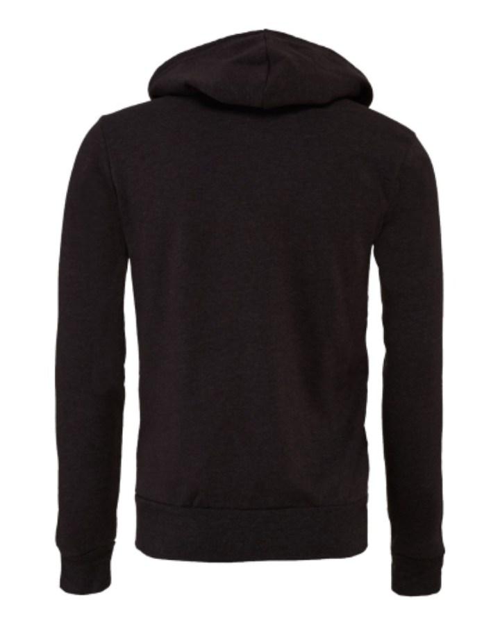 BELLA + CANVAS Sponge Fleece Full-Zip Hoodie Feature Close-up