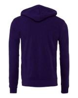BELLA + CANVAS Sponge Fleece Full-Zip Hoodie Feature Close-up