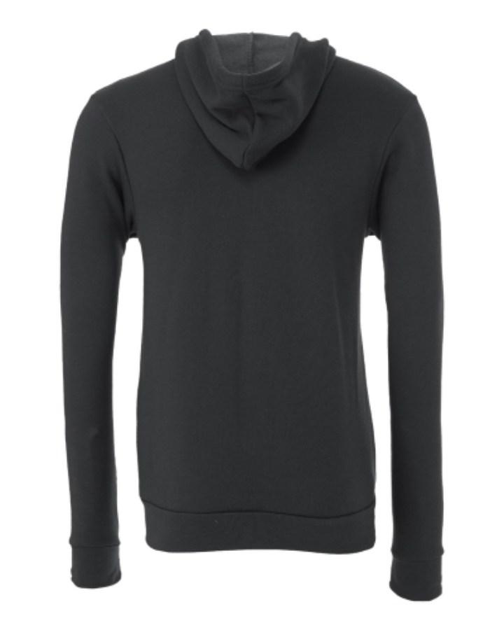 BELLA + CANVAS Sponge Fleece Full-Zip Hoodie Perspective View