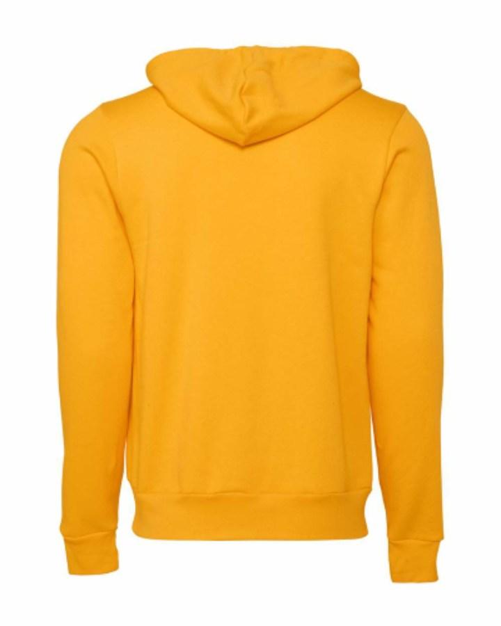 BELLA + CANVAS Sponge Fleece Full-Zip Hoodie Close Up Detail